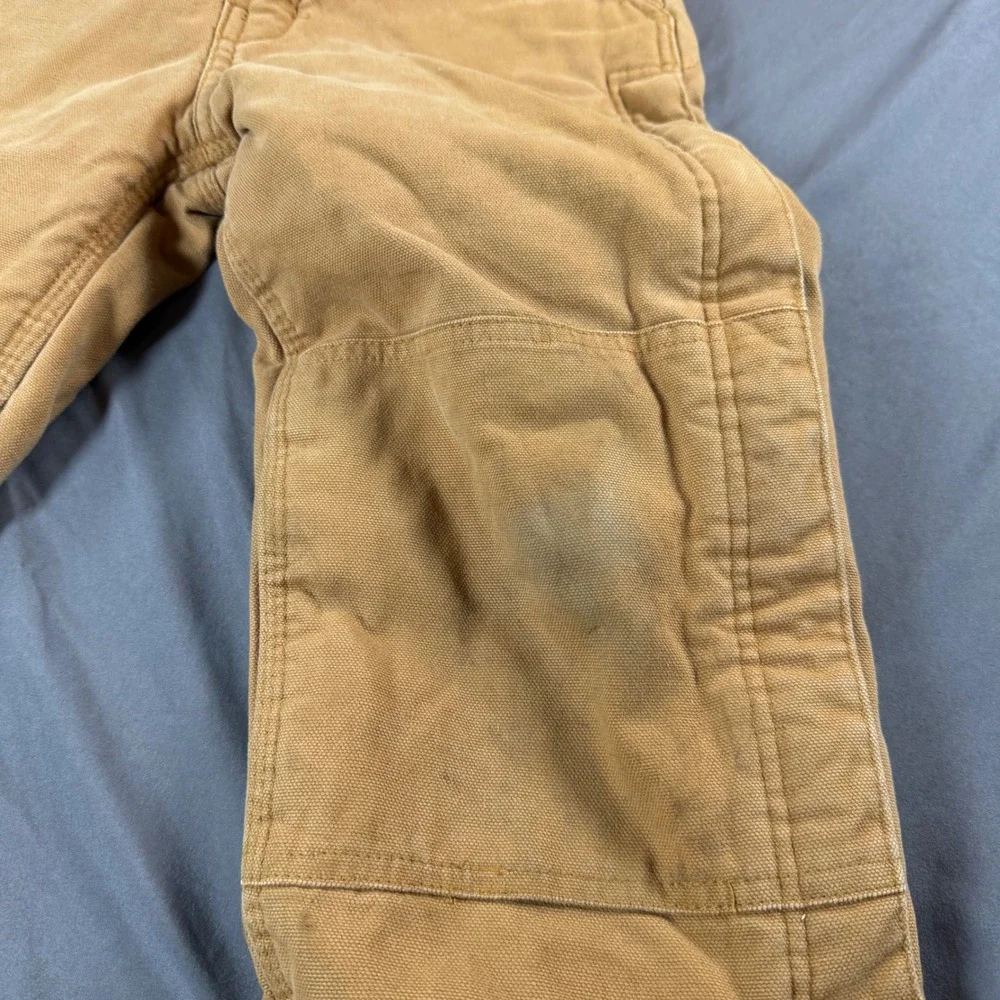 Walls Zero-Zone Youth Insulated Bib Overalls Brown Cotton Duck Z93620W Size 6 R